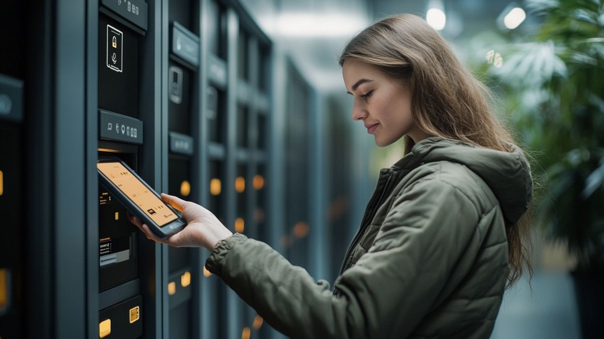 Casiers connectés pour une livraison automatisée simplifiant le shopping